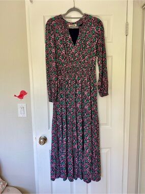 boden alba tiered cotton maxi dress NWT Boden Alba Maxi Dress Fruit Dove Fall Spring Vibrant Colorful Dress 2P UK 6P